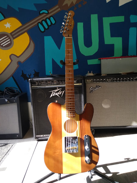 Custom Build Guitars Telecoustic Roasted Maple Neck