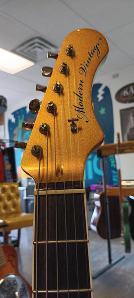 Modern Vintage MVT-64-ATG-RSW ’60s Vintage Guitar – Aztec Gold Finish
