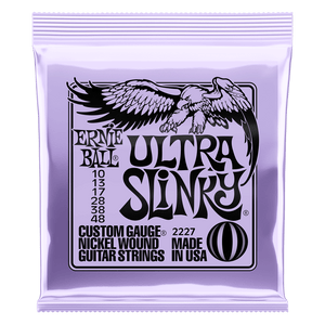 Ernie Ball Ultra Slinky Nickel Wound Electric Guitar Strings, 10–48 Gauge