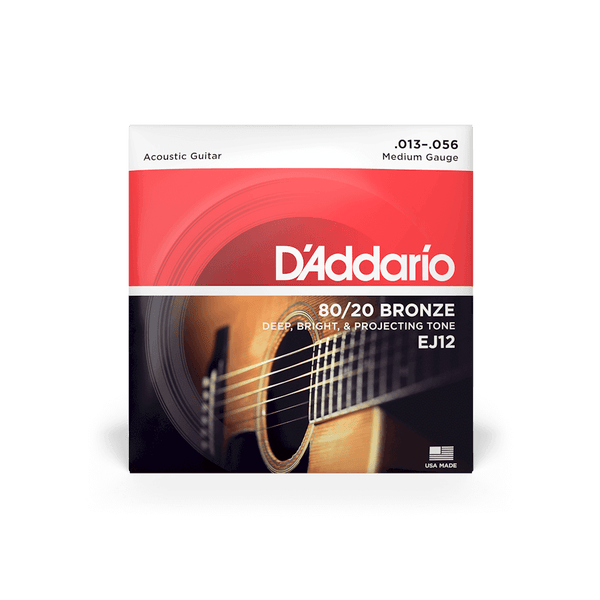 D'Addario 13–56 Medium, 80/20 Bronze Acoustic