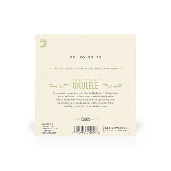 D'Addario Soprano Ukulele NYLtech