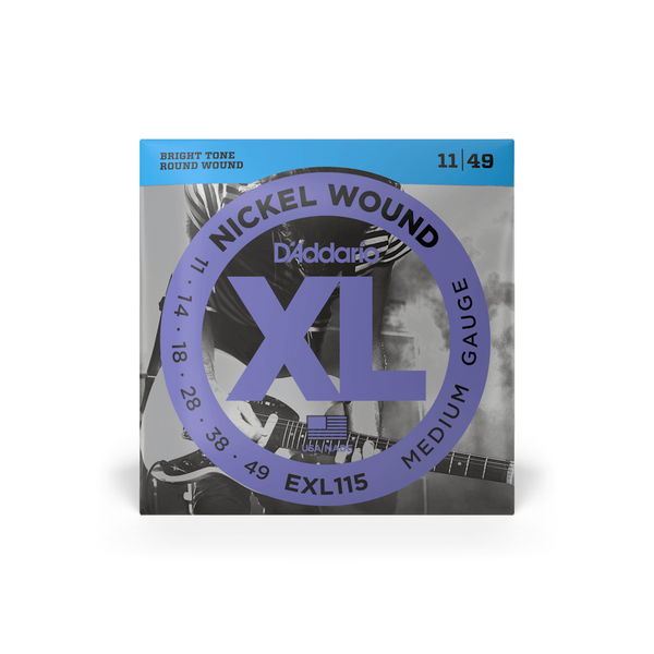 D'Addario 11–49 Medium Electric Guitar Strings EXL115