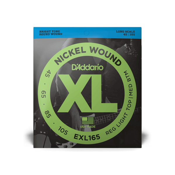 D'Addario Regular Light Top/Medium Bottom Long Scale Bass