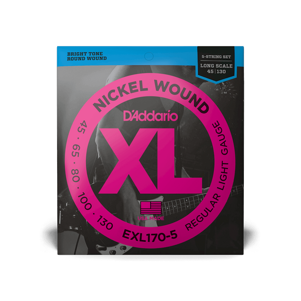 D'Addario Regular Light Long Scale 5-String Bass