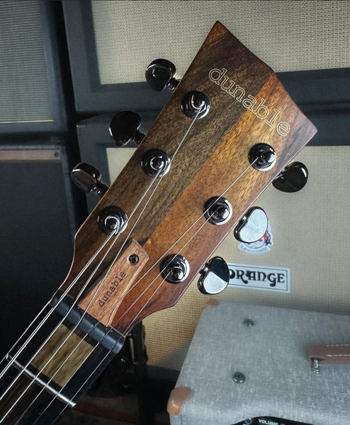 Dunable Asteroid Exotic Wood Roasted Finger Quilted Maple Top W/ Black Limba Body and Neck