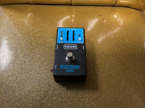 MXR MX100 Rockman X100 Analog Tone Processor 2025 - Present - Black / Blueb used