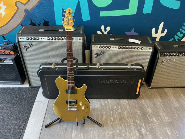 Ernie Ball Music Man Reflex Tremolo with Maple Fretboard 2014 - 2015 - Vintage Gold used