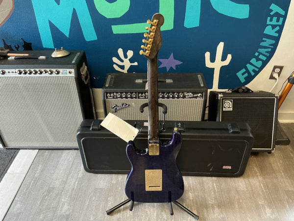 James Trussart Custom Strat 2023 - Blue w/ case