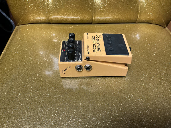 Boss AC-2 Acoustic Simulator (Silver Label) 1997 - 2006 - Yellow used