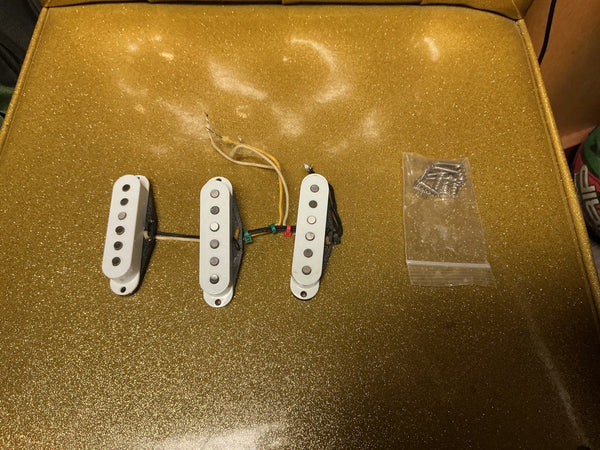 David Allen Pickups Tru 54 Strat  2020’s - Cream