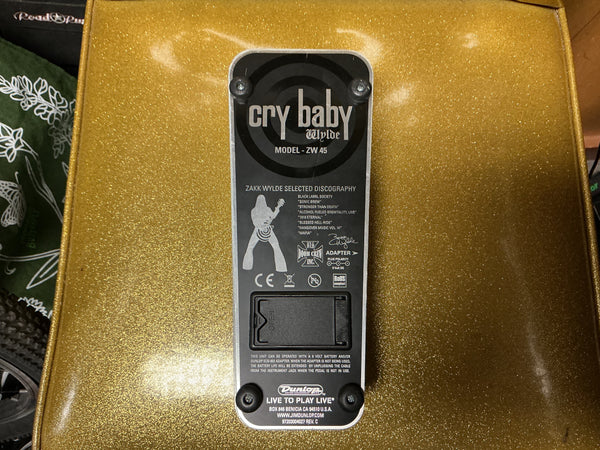 Dunlop ZW45 Zakk Wylde Signature Cry Baby Wah 2005 - 2018 - Brushed Metal