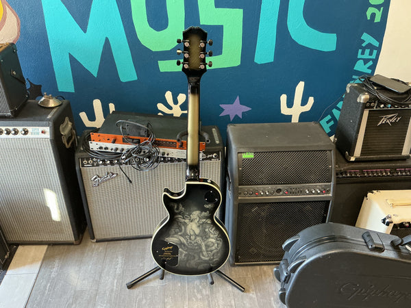 Epiphone Adam Jones Signature Art Series Les Paul Custom 2023 - Julie Heffernan's "Self Portrait as Not Dead Yet" / Silverburst
