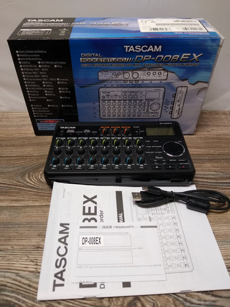 Tascam DP-008EX
8-track Digital Pocketstudio used