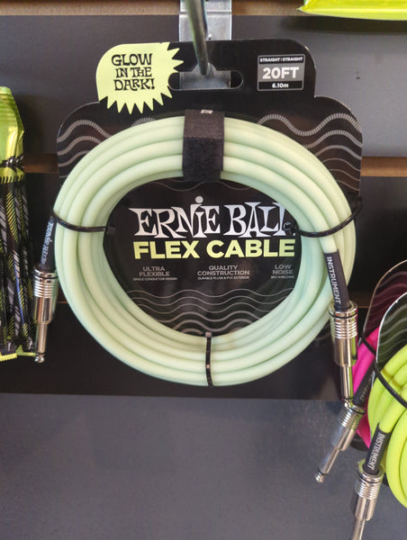 Ernie Ball FLEX INSTRUMENT CABLE STRAIGHT/STRAIGHT 20FT