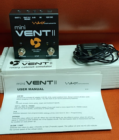 Neo Instruments Mini Vent II Rotary Speaker Simulator used