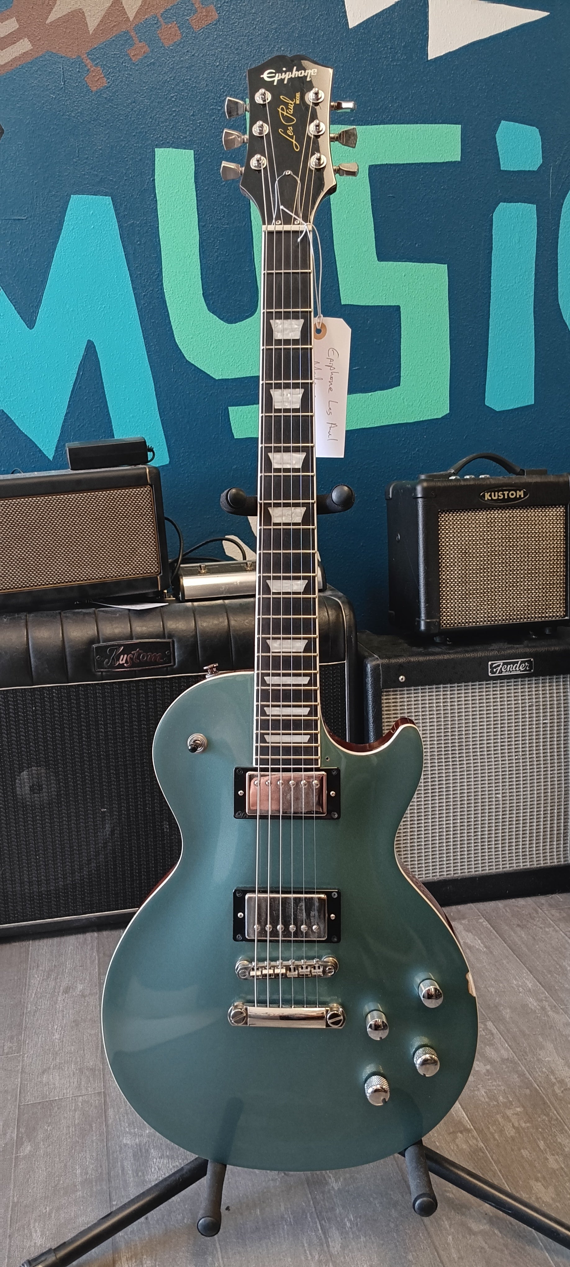 Epiphone Les Paul Modern - Faded Pelham Blue used – Moon