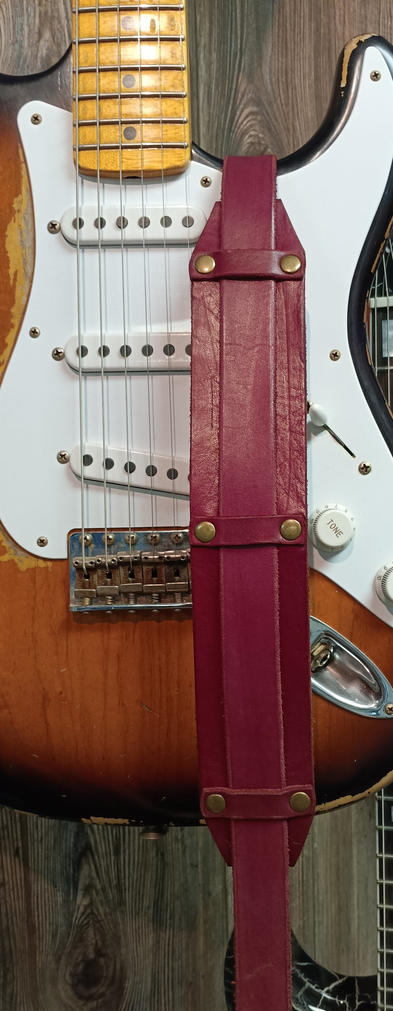 Ellas Leather Handmade Guitar Strap (STYLE 1)