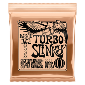 Ernie Ball Turbo Slinky Nickel Wound Electric Guitar Strings, 9.5–46 Gauge