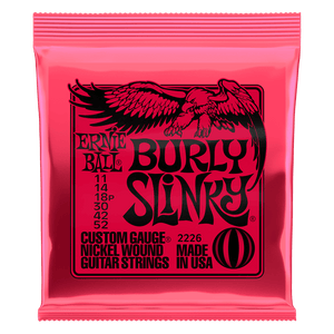 Ernie Ball Burly Slinky Nickel Wound Electric Guitar Strings, 11–52 Gauge