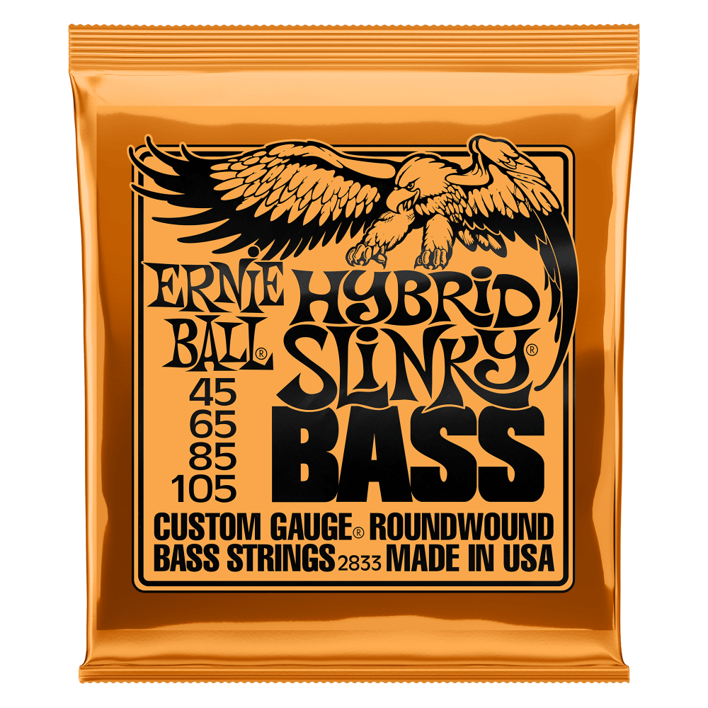 Ernie Ball Hybrid Slinky Nickel Wound Electric Bass 45-105 Gauge