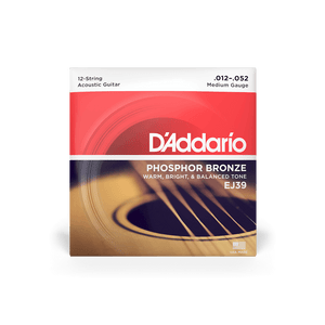 D'Addario Phosphor Bronze 12–52 Medium 12 String Acoustic