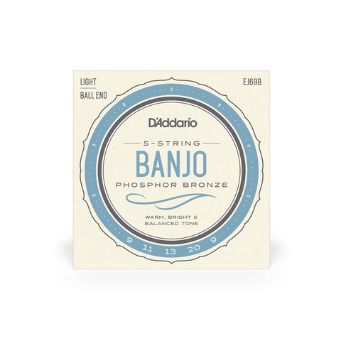 D'Addario Light 5-String Banjo Ball End
